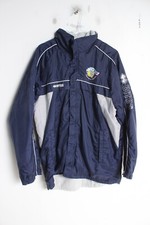 Wakefield Wildcats Fleece Lined Rugby League Jacket Blue Size Small S (E28)