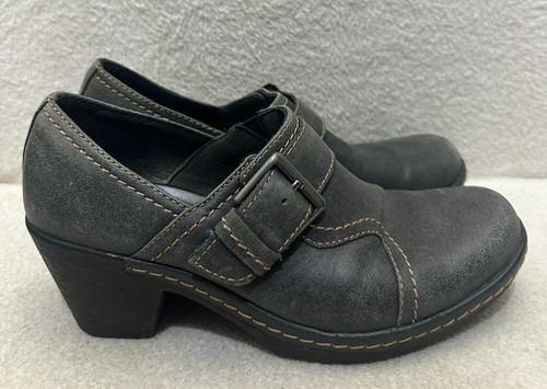 Clarks leather heeled - , clogs