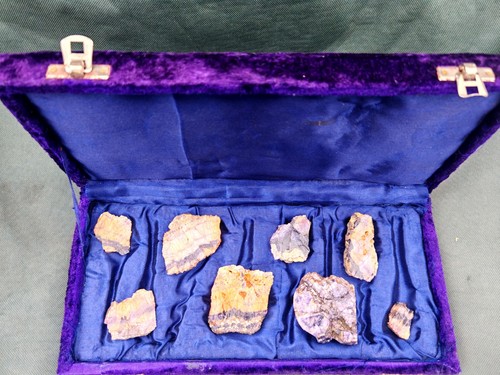 Blue john fluorite collection - blue,