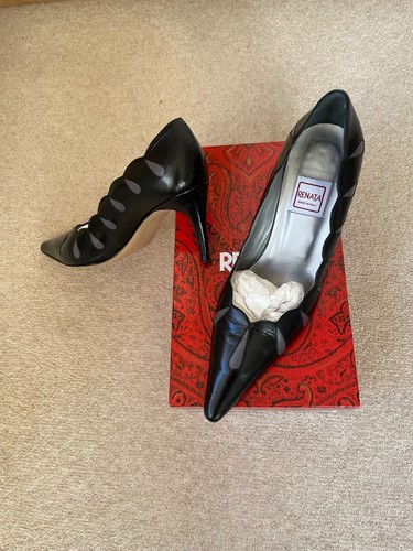 Renata heeled black and - , grey
