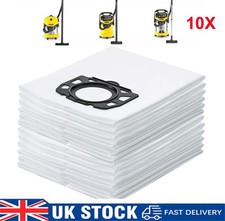 10 Dust Bags Hepa Bags For Karcher MV4 MV5 MV6 WD4 WD5 WD6 Vacuum Cleaner Hoover