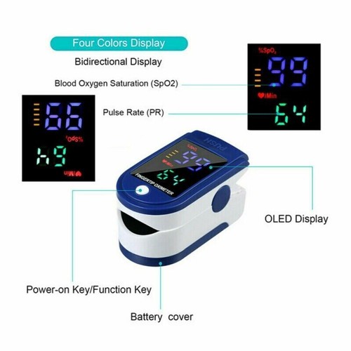 Finger pulse oximeter blood - finger,