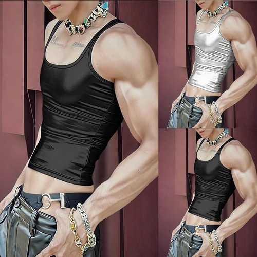Black silver sleeveless - silver, tank