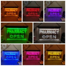 RGB 7 colours PHARMACY OPEN