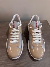 Prada Mens America's Cup Sneakers beige Size Prada 7.5 US 8.5