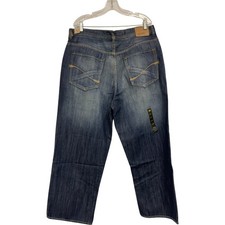 Ecko Unltd Men Jeans Size 38x30 Blue Denim Medium Wash Relaxed Y2k Baggy Fit NWT