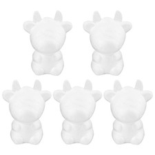 5pcs Cow Ornament Unfinished