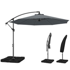 Outsunny 3(m) Banana Parasol