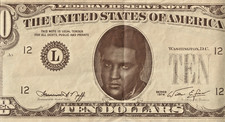 elvis presley ten dollar note
