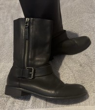 Ladies Black Genuine Leather