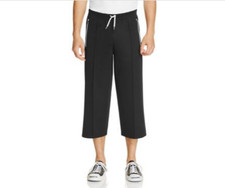 Spalwart Men's Cropped Track Pants, Black, S