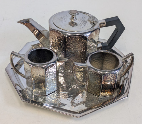 Art deco argent english pewter - english,