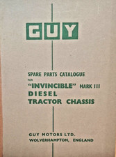 GUY INVINCIBLE MK111 TRUCK CHASSIS ORIGINAL FACTORY SPARE PARTS CATALOGUE 1965