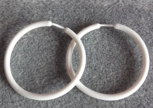 Hoop earrings plastic various
