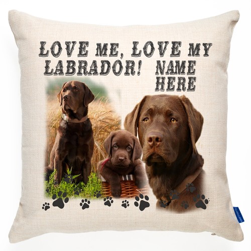 Personalised dog cushion cover - personalised,