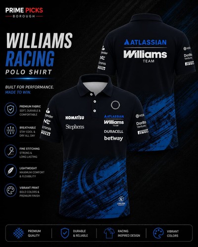 Williams team inspired polo - f1,