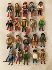 20 x Playmobil Figures/people Male Fighters, Pirates And Soldiers - Bundle 13