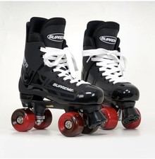 Supreme Turbo 33 Quad Roller Skates Black, with Sims wheels, UK 11/EU 46