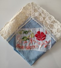 Vintage Silk Handkerchief WW1