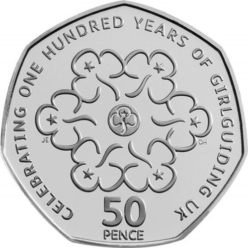 Girl guide 50p - girl,