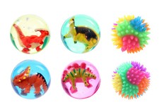Rubber Bouncy Balls - 4cm, 5.5cm, 7cm Size Assorted Kids Party Bag Fillers
