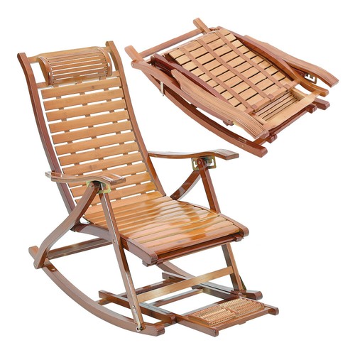 Folding bamboo recliner - folding,