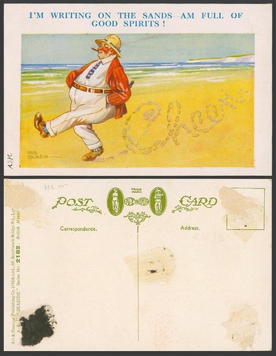 Fred spurgin old postcard m - spurgin,