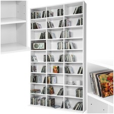 Bookshelf Shelving Unit CD Storage Shelves Display Bookcase Narrow DVD Rack