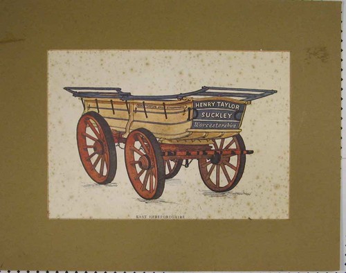 Original old antique print - old,