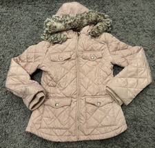 River Island Blush Pink Parka Coat - Size 11/12 Years