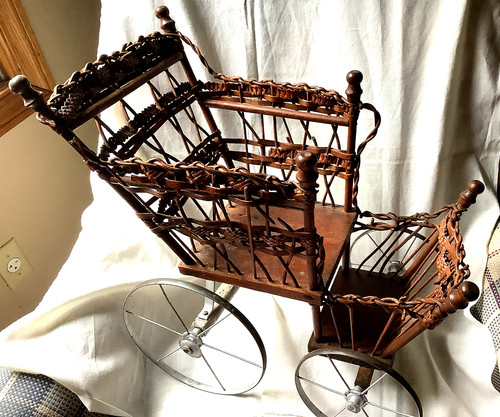 Rare antique wicker rattam - antique,