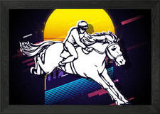 Horse racing Framed Wall Art