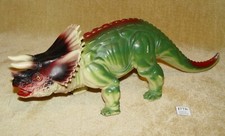 LARGE PLASTIC TRICERATOPS DINOSAUR TOY MODEL 39cm LONG 14.5cm TALL ROLE PLAY HTF