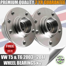 VW VOLKSWAGEN T5 VAN REAR HUB WHEEL BEARING X 2 TDI ALL MODELS NEW QUALITY PART