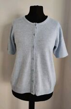 Honor Millburn Short Sleeve Light Blue Cardigan Size M 14-16