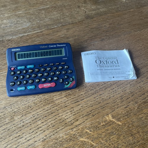 Seiko concise oxford thesaurus - concise,
