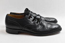 The Thistle Company Kilt Shoes Men's Size UK 10 Black Leather Brogues B1112