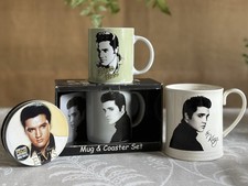 Elvis Presley Portrait Mugs & Coasters Leonardo Collection One Pint Mug UNUSED!