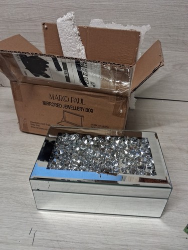 Silver mirrored jewellery - mirrored, box