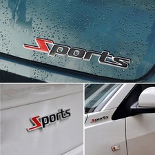 1× Chrome Sports Logo Metal