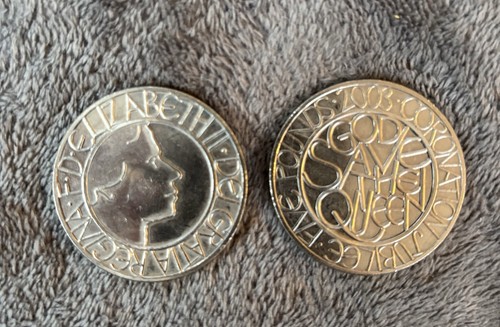 2003 five pounds coin god - pounds, save