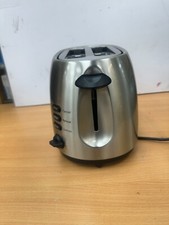 John Lewis ANYDAY 2-Slice Toaster, Brushed Metal Silver