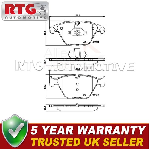 Front brake pads - pads, bmw