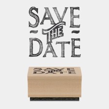 East of India Rubber Stamp - Save The Date