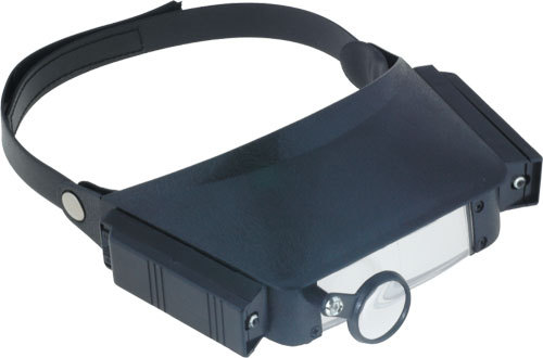 Headset magnifyer magnifying