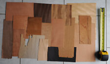 BULK JOB LOT OF WOOD VENEERS FOR MARQUETRY INLAYS OR WOODWORKING - BARGAIN (h)