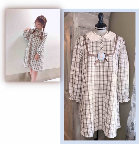 Liz lisa frill yoke check - lisa,
