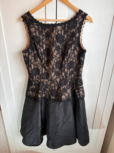 Eliza black lace fit flare - eliza,
