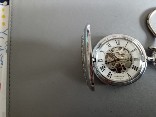 Sekonda pocket watch skeleton - sekonda,