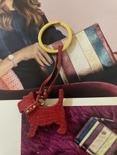 Radley Red Leather Dog Tag /